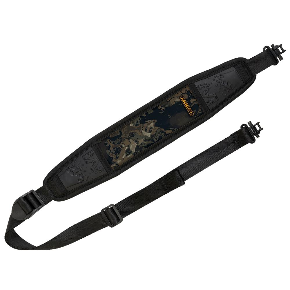 Muddy Pathfinder rifle sling in Veil Canyon Grey with neoprene padding and QD swivels