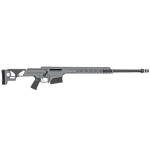 Barrett SMR MRAD .338 Norma Magnum 26in fluted barrel rifle in Tungsten Grey