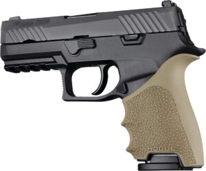 Hogue HandAll Beavertail Grip Sleeve for Sig Sauer P320 Compact in Flat Dark Earth