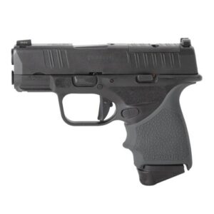 Hogue HandAll beavertail grip sleeve for Springfield Hellcat in Slate Grey with cobblestone texture