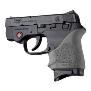 Hogue HandAll Beavertail grip sleeve for S&W Bodyguard 380, Taurus TCP & Spectrum in Slate Grey