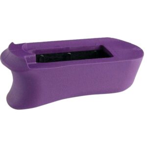 Hogue purple OverMolded rubber extended magazine base pad for Kimber Micro 9