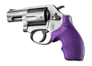 Hogue Bantam rubber round butt grip purple for S&W J-Frame