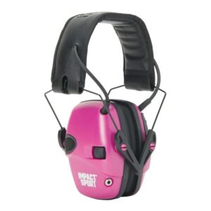 Howard Leight Impact Sport youth electronic earmuff pink 22 dB NRR