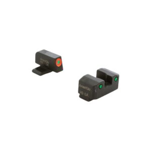 Ameriglo Trooper Tritium handgun sight set for Springfield XD with green rear and orange front