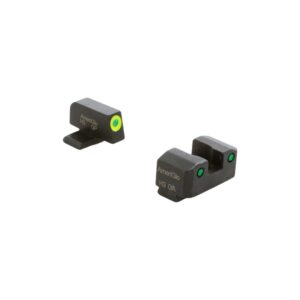 Ameriglo Trooper Tritium handgun sight set for Springfield XD, green rear and Lumigreen front