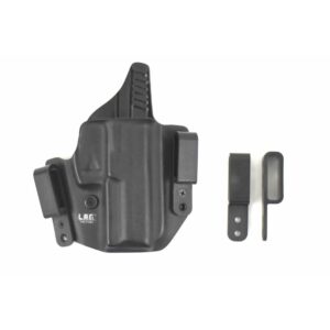 L.A.G. Tactical Defender holster for 1911 5-inch with rail, black, right-hand