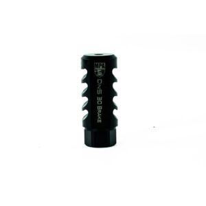 Masterpiece Arms DN5 30 Cal bolt action muzzle brake with 5/8-24 thread, black nitrided finish