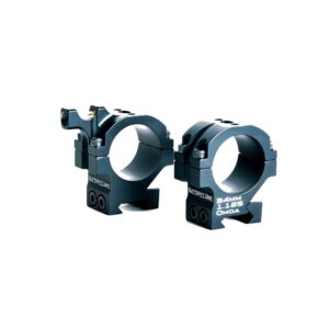 Masterpiece Arms BA Rings 35mm 1.25 inch black with built-in leveling cap
