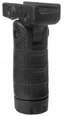 FAB Defense Mako Group 7-Position Folding Grip with storage cavity mounted on a Picatinny rail
