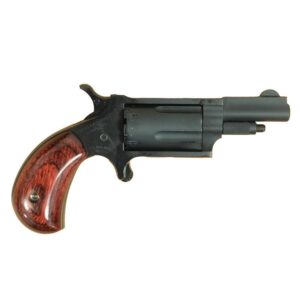 North American Arms NAA 22M Mini Revolver .22 Magnum Stealth Grey with rosewood bird's-head grips