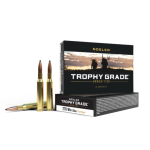 Box of Nosler Trophy Grade .270 Winchester 150 grain Partition ammunition with 20 rounds