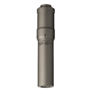 Nosler SR-22 ALTi .22 LR suppressor, gray finish, 7.53 in length, 1.74 in diameter