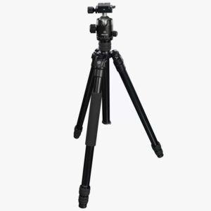 Athlon Midas AL28 aluminum tripod 28mm ball head 17-65 in black with soft sided carrying case