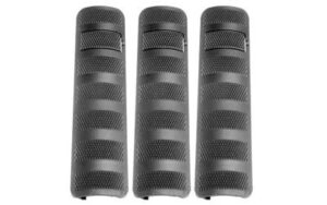 Troy Battle Rail Cover 6.2" 3-pack in black textured polymer for Picatinny rail
