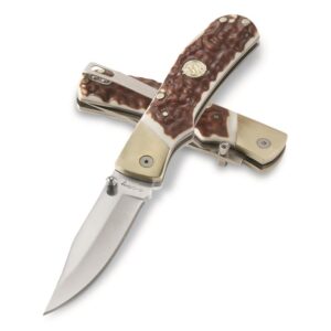 Battenfeld Uncle Henry Next Gen 7UH folding knife with 3-4/5-inch clip-point blade and Staglon handle