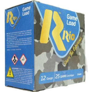 Rio Top Game HV 12 ga shotshells box, 25 count
