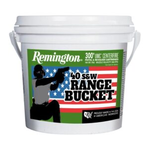 Remington UMC .40 S&W 180 grain FMJ 300 round range bucket