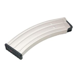 Tokarev T-1919 12 gauge shotgun magazine, nickel-plated steel with polymer follower