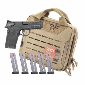 Smith & Wesson M&P380 Shield EZ M2.0 pistol bundle with five magazines and lockable hard case