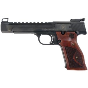 Smith & Wesson Performance Center Model 41 .22 LR 5.5 inch blued pistol with wood target grips