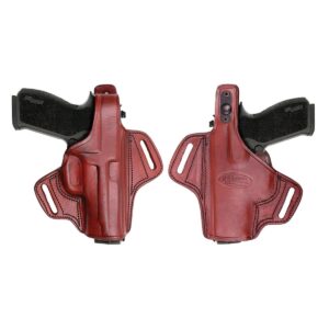 Tagua brown thumb-break belt holster for S&W L-Frame 4-inch, right hand