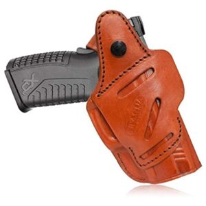Tagua brown leather 4-in-1 IWB holster for S&W J-Frame, right-hand