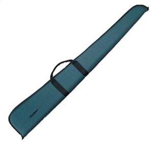 Uncle Mikes Deluxe 52-inch green shotgun case showing zipper and handle