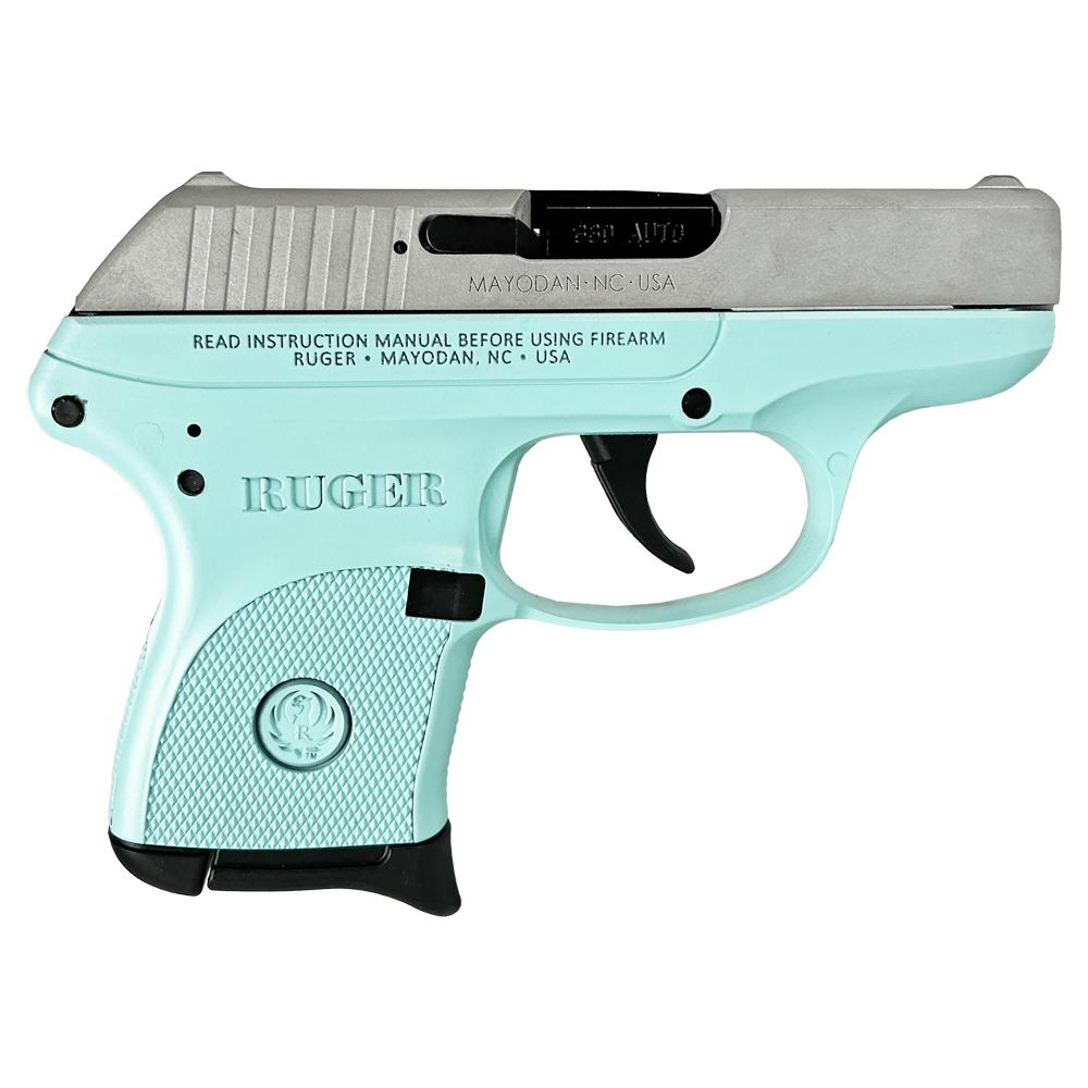Ruger LCP 380 ACP Pistol, 2.75″ Barrel, Robin’s Egg Blue