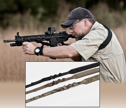 Viking Tactics Padded V-TAC Sling in Coyote with padded shoulder strap