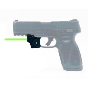 Viridian E Series green laser with black Kydex IWB holster for Taurus G2C/G3 right-hand