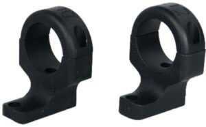 DNZ Hunt Masters 2-piece 1-inch medium scope mount in black mounted on a Remington-style receiver