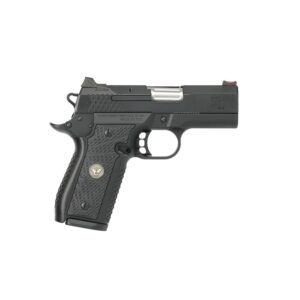 Wilson Combat EDC X9 2.0 subcompact 9mm pistol with black DLC finish and G10 Starburst grips