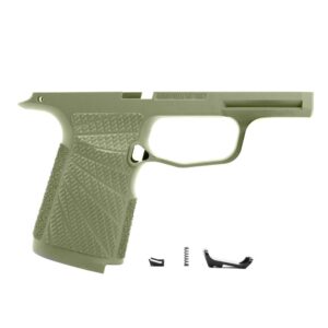Green Wilson Combat P365 XL grip module with Starburst pattern texturing