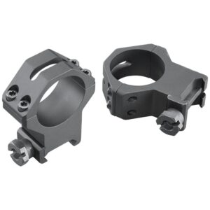 Weaver 4-hole 30mm Picatinny scope rings X-High matte black aluminum