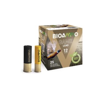 BioAmmo 20 gauge clay lead shotshells box, 25 rounds, 1 oz #8