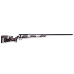 Weatherby Mark V High Country 7mm PRC bolt-action rifle with Peak 44 Bastion carbon-fiber stock and Accubrake ST