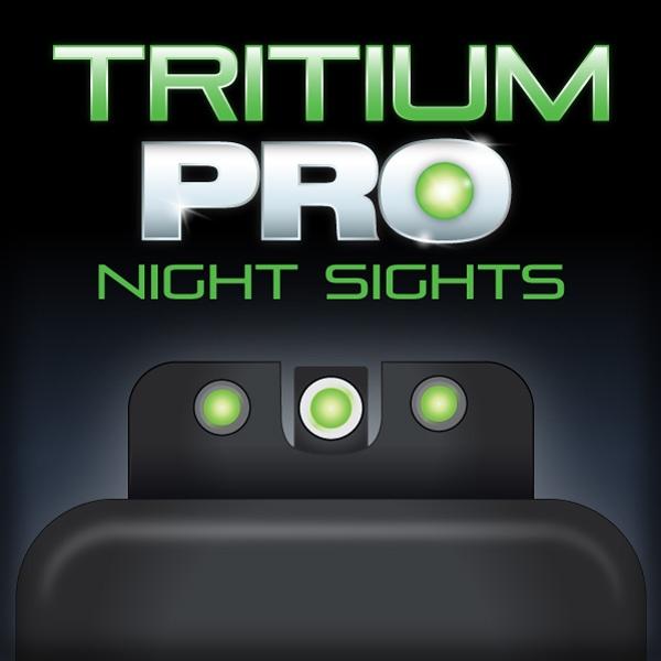 TRUGLO Tritium Pro Night Sights for Beretta PX4 Storm front and rear views