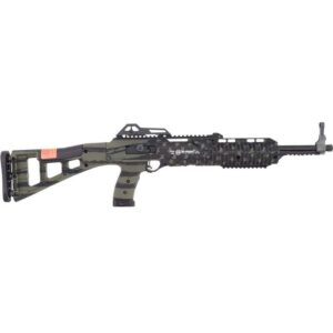 Hi-Point 4595TS .45 ACP carbine with OD green Grand Union Flag skeletonized polymer stock