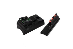 Traditions Performance Firearms open fiber optic sight set in aluminum for straight non-tapered barrels