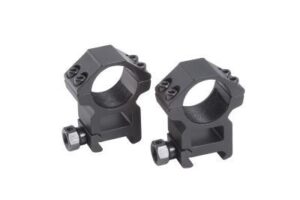 Traditions Tactical 1-inch high scope rings, matte black aluminum, four-screw, Weaver/Picatinny