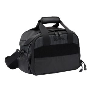 Vertx COF Light Range Bag Heather Black 10x18.5x11 with padded strap and ammo caddies