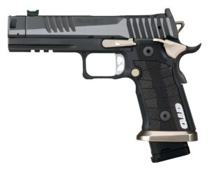 Sig Sauer P211 GTO Equinox 9mm pistol with polished two-tone Equinox finish and MACH3D compensator