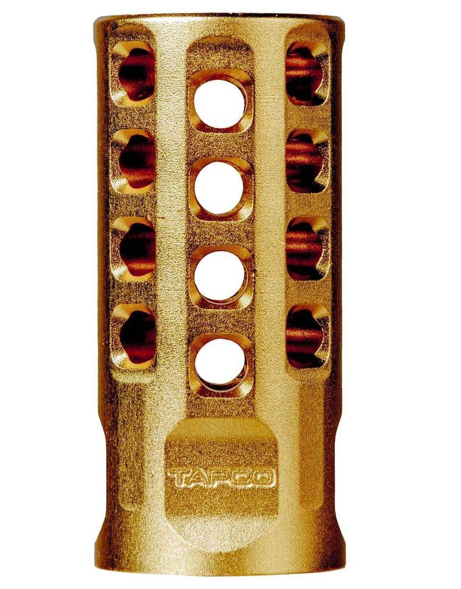 Tapco TAP22032 10/22 gold anodized muzzle brake 1/2x28 .22 LR