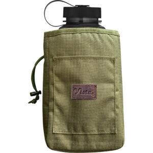Vista Water Bottle Pouch Ambush Green with draw cord and scorecard sleeve