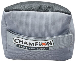 Champion Wedge Rear Bag gray with Tuff Hide top and bottom, dimensions 4.55 x 7.55 x 9.00