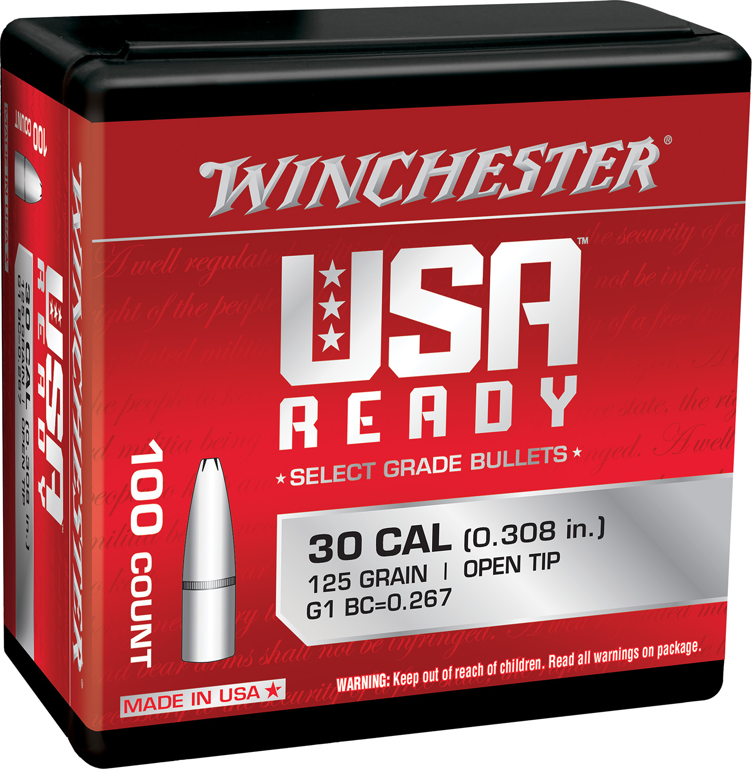 Winchester WBR30125 OTR 125 gr Open Tip, 308 Caliber - Alexander's