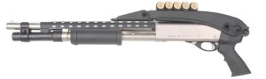 Advanced Technology Shotforce TFS0600 top-folding black shotgun stock with pistol grip