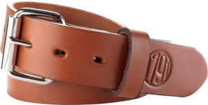 1791 Gunleather classic brown leather gun belt size 46/50 1.5 inch wide