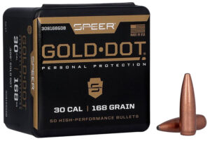 Speer Gold Dot .308 168 gr Soft Point bullets, 50 per box
